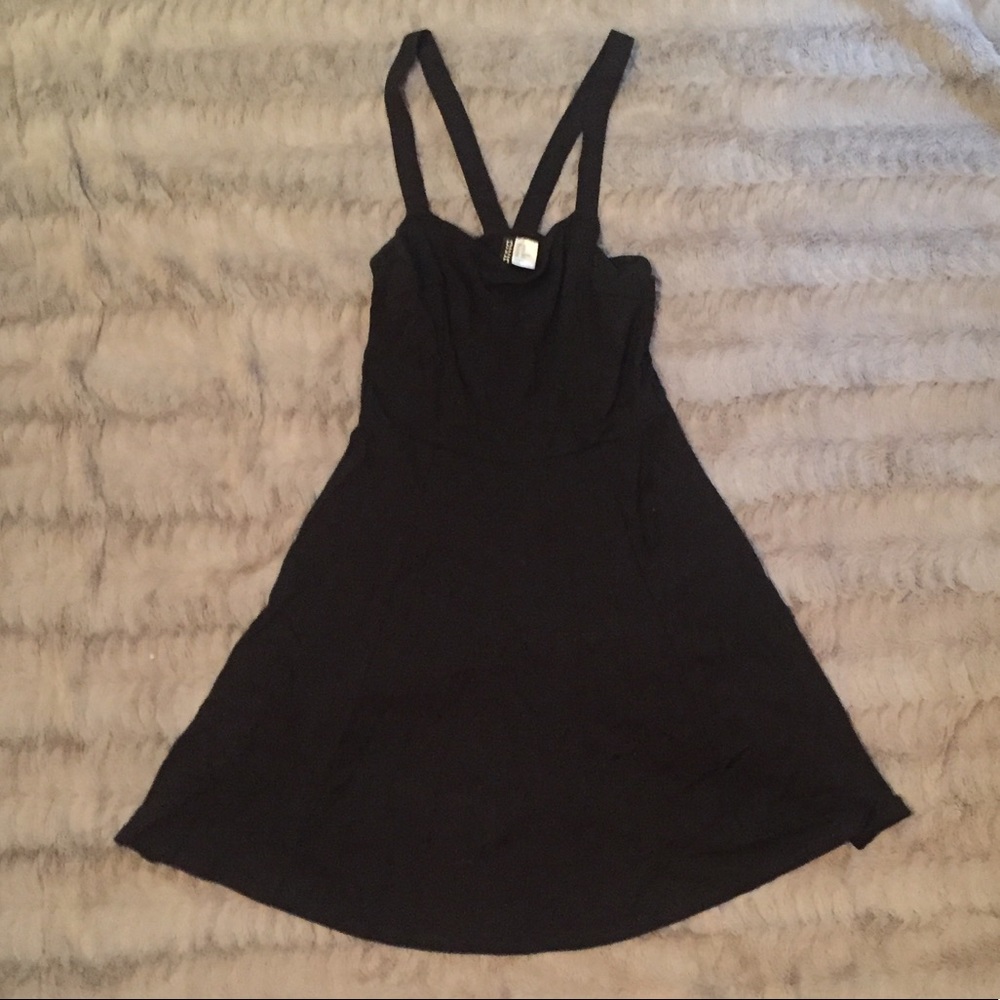 H&M black skater dress